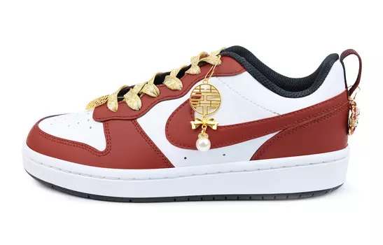 Кроссовки Nike Court Borough Kids' Skateboarding Shoes Grade School, красный
