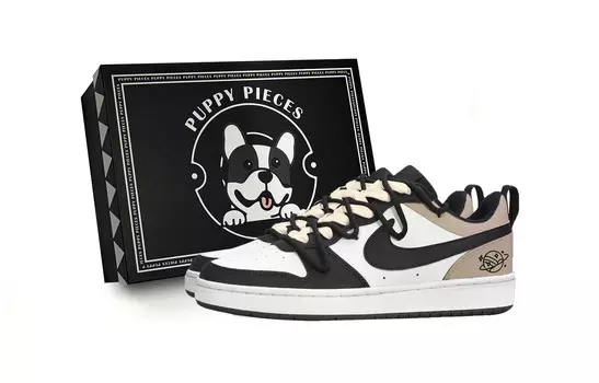 Кроссовки Nike Court Borough Kids' Skateboarding Shoes Grade School, черный
