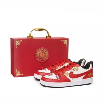 Кроссовки Nike Court Borough Kids' Skateboarding Shoes Grade School, красный