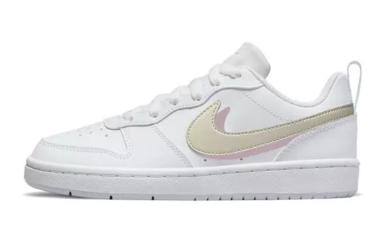 Кроссовки Nike Court Borough Kids' Skateboarding Shoes Grade School, белый/розовый