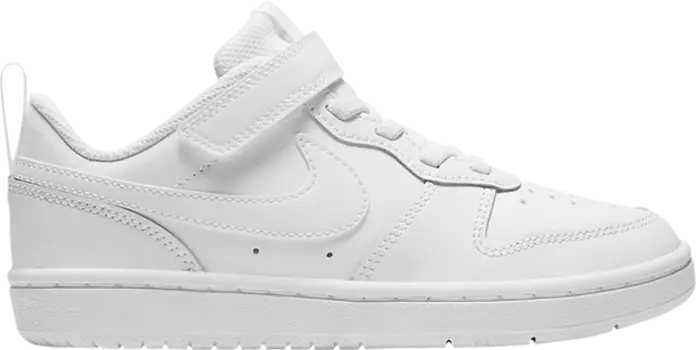 Кроссовки Nike Court Borough Low 2 PS 'Triple White', белый