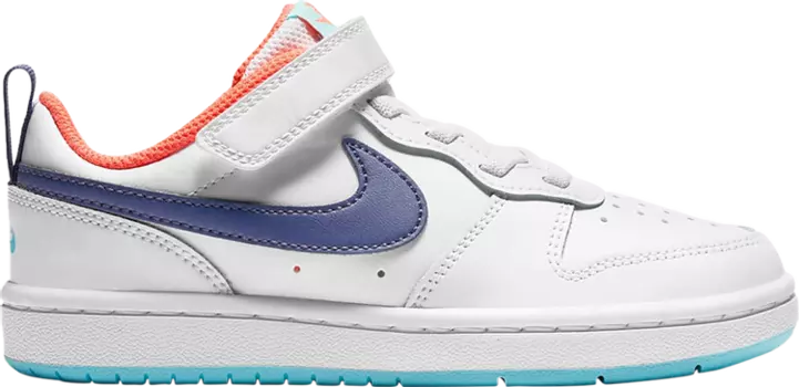 Кроссовки Nike Court Borough Low 2 PS 'White Dark Purple Dust', белый