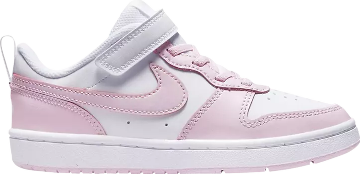 Кроссовки Nike Court Borough Low 2 PS 'White Pink Foam', белый
