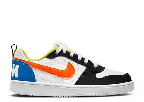 Кроссовки Nike COURT BOROUGH LOW GS 'BLACK ORANGE BLUE',