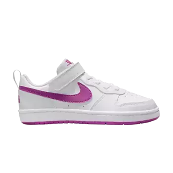 Кроссовки Nike Court Borough Low Recraft PS White Hot Fuchsia, белый