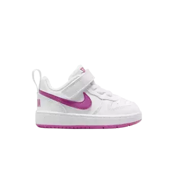 Кроссовки Nike Court Borough Low Recraft TD White Hot Fuchsia, белый