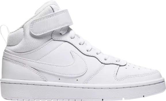 Кроссовки Nike Court Borough Mid 2 GS 'Triple White', белый