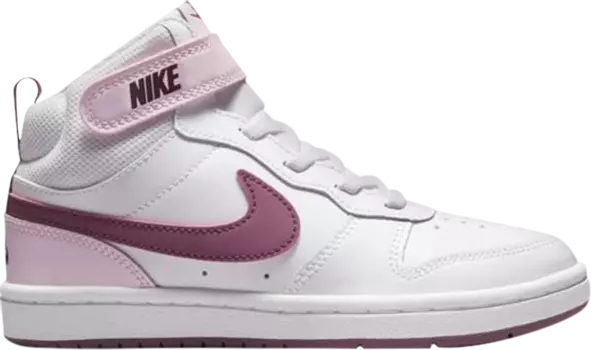 Кроссовки Nike Court Borough Mid 2 PSV 'Pink Foam', белый