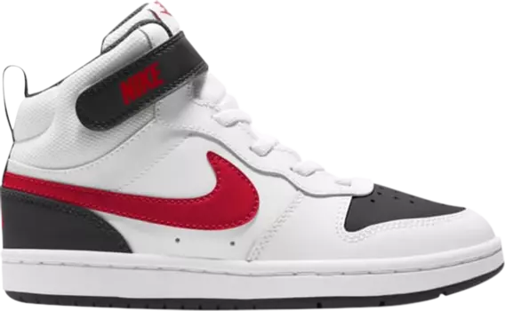 Кроссовки Nike Court Borough Mid 2 PSV 'White Black University Red', белый