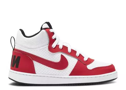 Кроссовки Nike COURT BOROUGH MID GS 'GYM RED WHITE', белый
