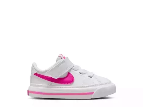 Кроссовки Nike Court Legacy — детские, белые/розовые