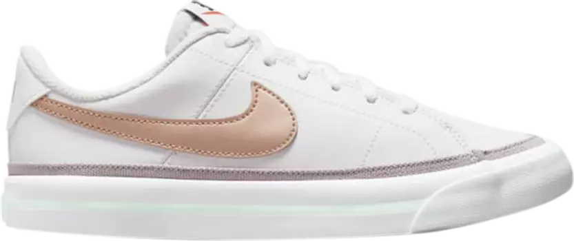 Кроссовки Nike Court Legacy GS 'White Metallic Red Bronze', белый