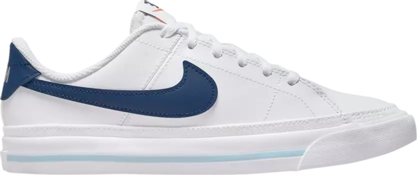 Кроссовки Nike Court Legacy GS 'White Mystic Navy', белый
