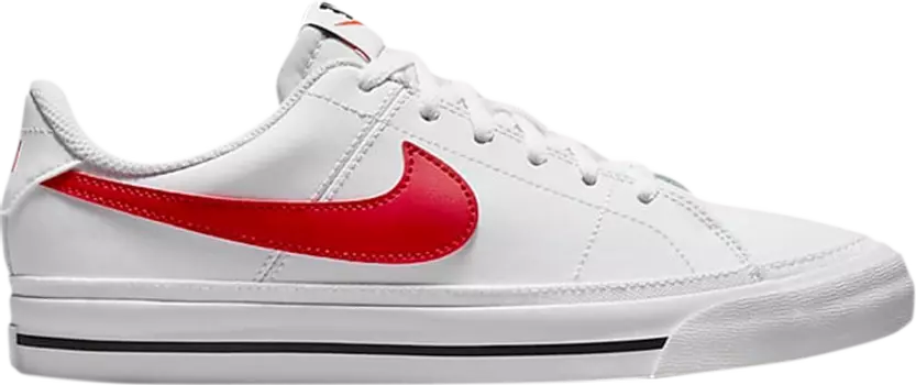 Кроссовки Nike Court Legacy GS 'White University Red', белый