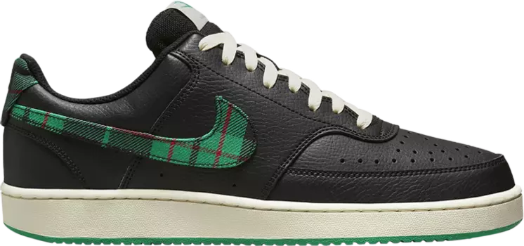 Кроссовки Nike Court Vision Low 'Plaid', черный