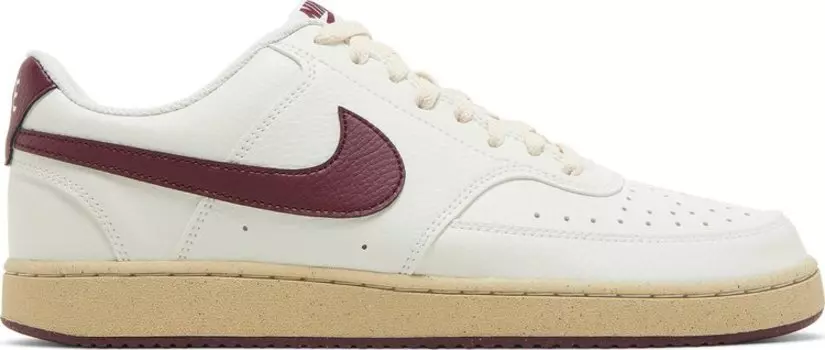 Кроссовки Nike Court Vision Low Next Nature 'Sail Dark Beetroot', кремовый