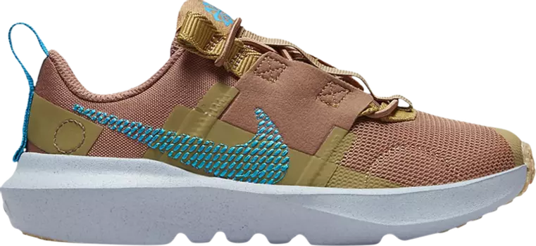 Кроссовки Nike Crater Impact PS 'Mineral Clay Laser Blue', коричневый