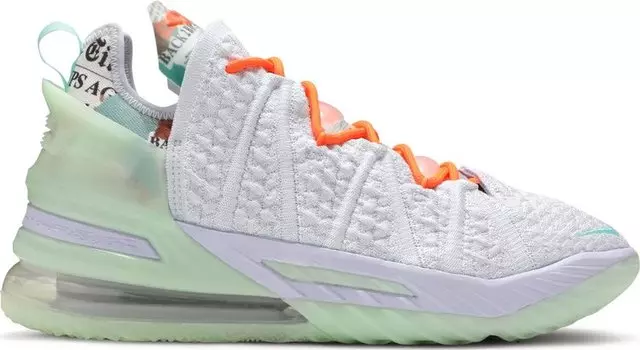 Кроссовки Nike Diana Taurasi x LeBron 18 'GOAT Vision', белый