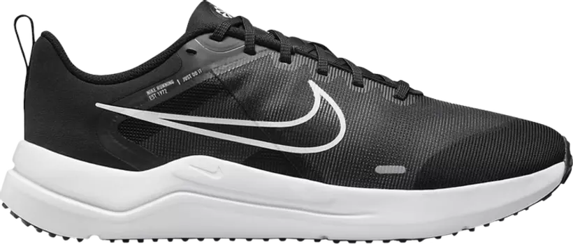 Кроссовки Nike Downshifter 12 Extra Wide 'Black Pure Platinum', черный