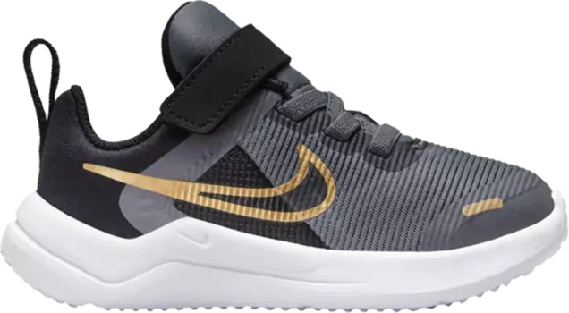 Кроссовки Nike Downshifter 12 Next Nature TD 'Grey Metallic Gold', серый
