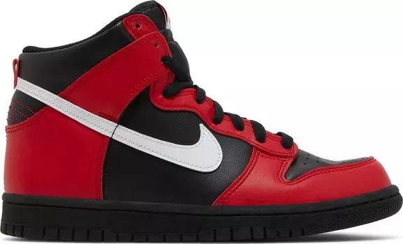 Кроссовки Nike Dunk High GS 'Black University Red', красный