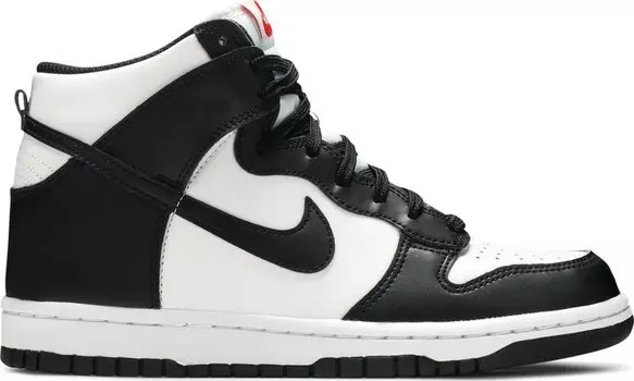 Кроссовки Nike Dunk High GS 'Black White', черный