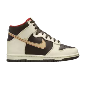 Кроссовки Nike Dunk High GS Baroque Brown, коричневый