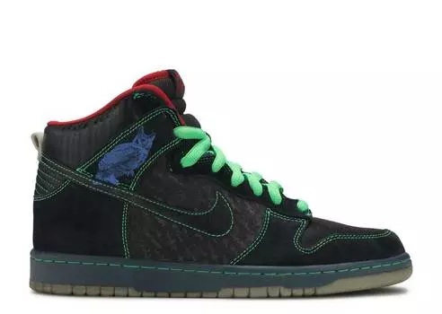 Кроссовки Nike DUNK HIGH PREMIUM SB 'TWIN PEAKS', черный