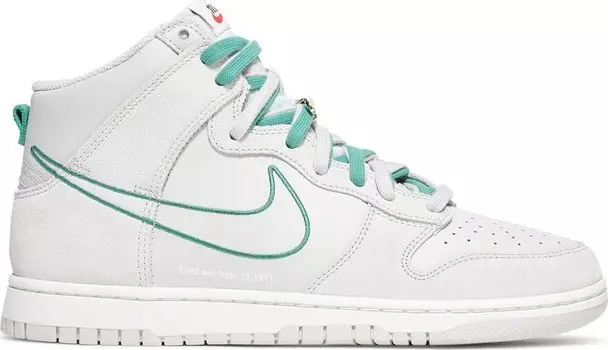 Кроссовки Nike Dunk High SE GS 'First Use Pack - Green Noise', белый