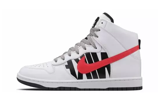 Кроссовки Nike Dunk Lux High Undefeated White Infrared