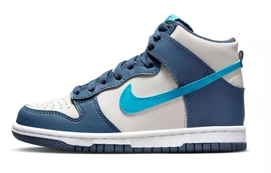 Кроссовки Nike Dunk High GS 'Light Bone Diffused Blue'