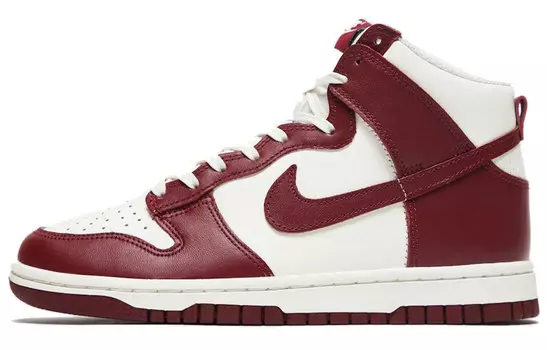 Кроссовки Nike Dunk High Sail Team Red Women's