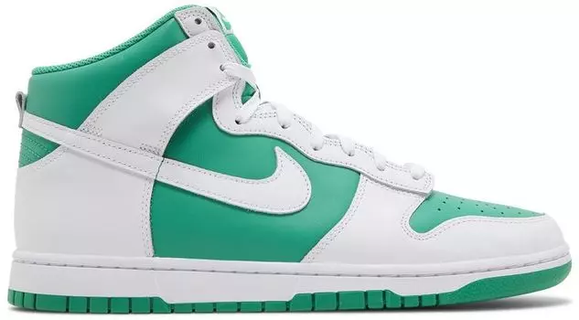 Кроссовки Nike Dunk High 'White Stadium Green', зеленый