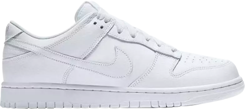 Кроссовки Nike Dunk Low 'Triple White', белый