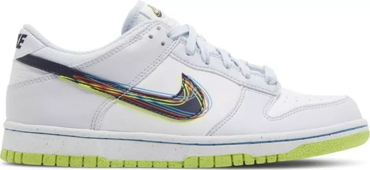 Кроссовки Nike Dunk Low GS '3D Swoosh', белый