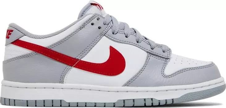 Кроссовки Nike Dunk Low GS 'Grey Red', белый