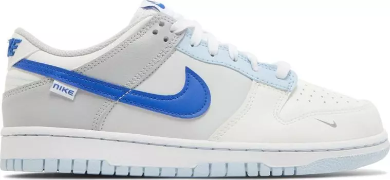 Кроссовки Nike Dunk Low GS 'Just Stitch It - Hyper Royal', кремовый