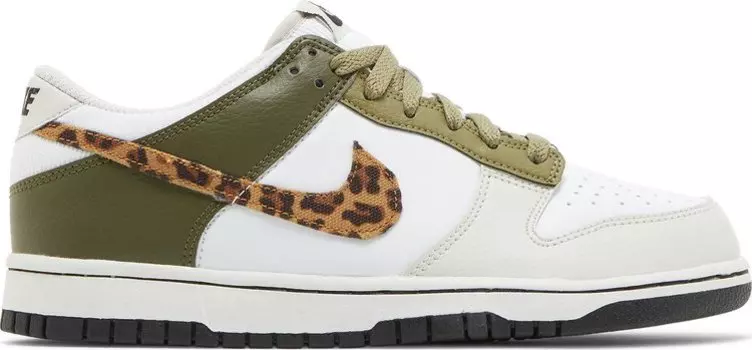 Кроссовки Nike Dunk Low GS 'Leopard', белый