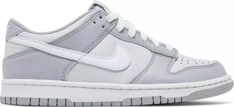 Кроссовки Nike Dunk Low GS 'Pure Platinum Wolf Grey', серый