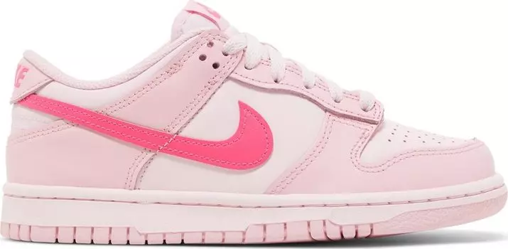 Кроссовки Nike Dunk Low GS 'Triple Pink', розовый