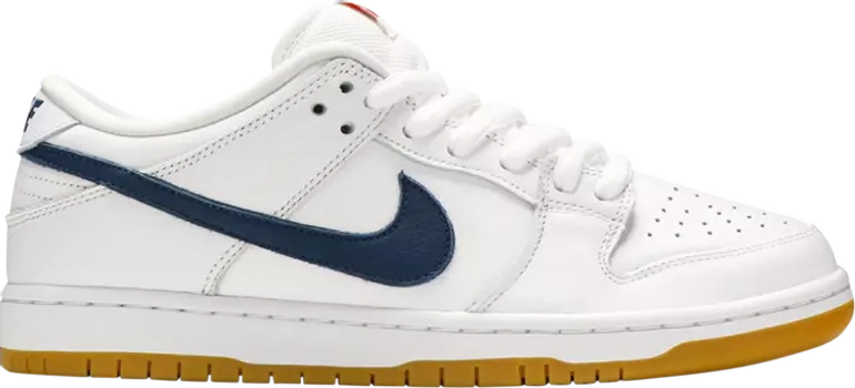 Кроссовки Nike Dunk Low Pro ISO SB 'Orange Label - White Navy' Sample, белый