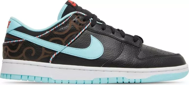 Кроссовки Nike Dunk Low SE 'Barber Shop - Black', черный