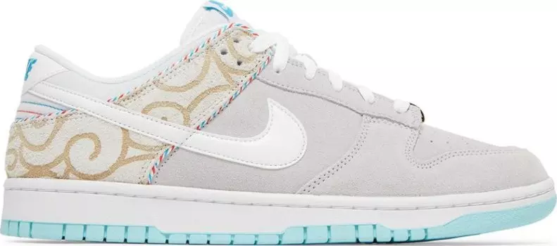 Кроссовки Nike Dunk Low SE 'Barber Shop - Grey', серый