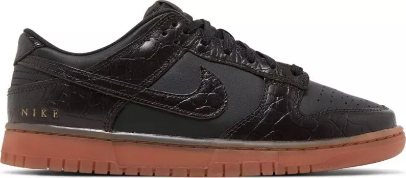 Кроссовки Nike Dunk Low SE 'Chocolate Croc', черный