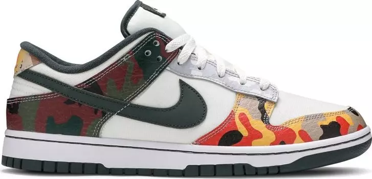 Кроссовки Nike Dunk Low SE 'Sail Multi-Camo', многоцветный