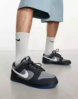 Кроссовки Nike Dunk Low серого и черного цветов