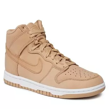 Кроссовки Nike DunkHigh Prm, бежевый