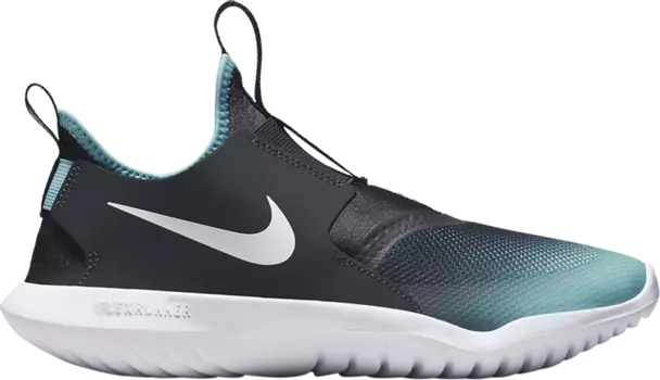 Кроссовки Nike Flex Runner GS 'Dark Smoke Grey Copa', зеленый