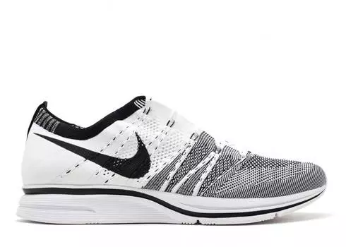 Кроссовки Nike FLYKNIT TRAINER 'WHITE BLACK', белый