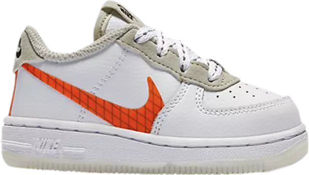 Кроссовки Nike Force 1 LV8 3 TD 'White Total Orange', белый